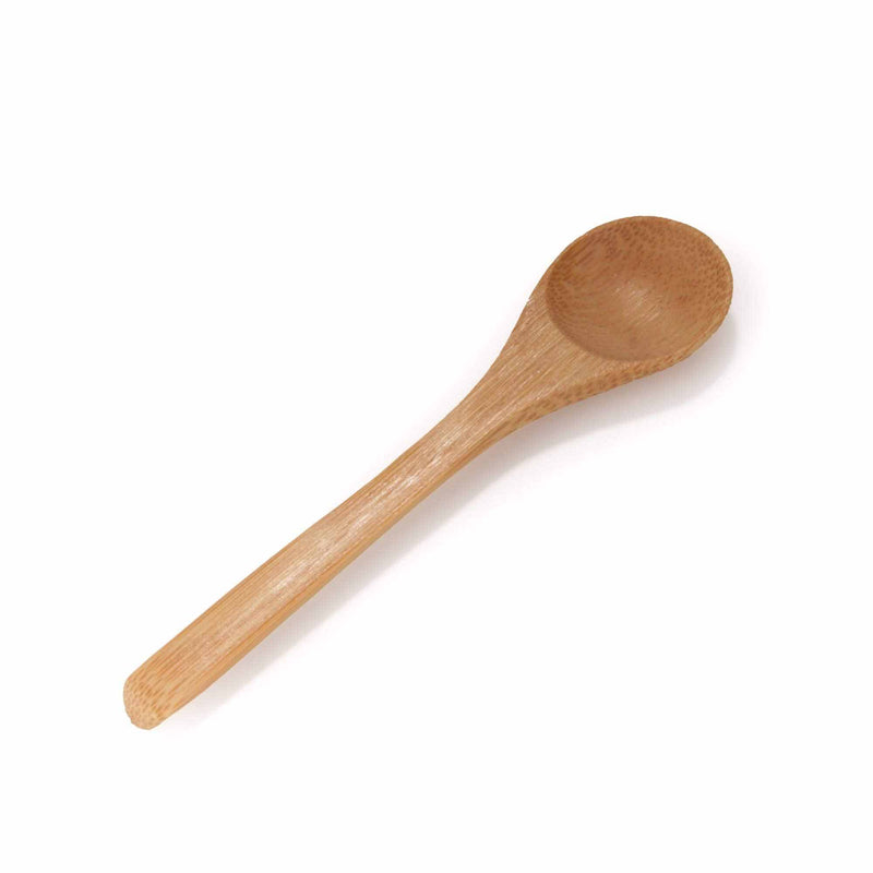 Small Bamboo Salt/Spice Spoon - Round Head - Carbonized Brown