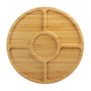 Round 5 Compartment Bamboo Serving Tray