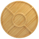 Round 5 Compartment Bamboo Serving Tray