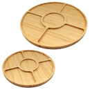 Round 5 Compartment Bamboo Serving Tray