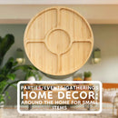 Round 5 Compartment Bamboo Serving Tray