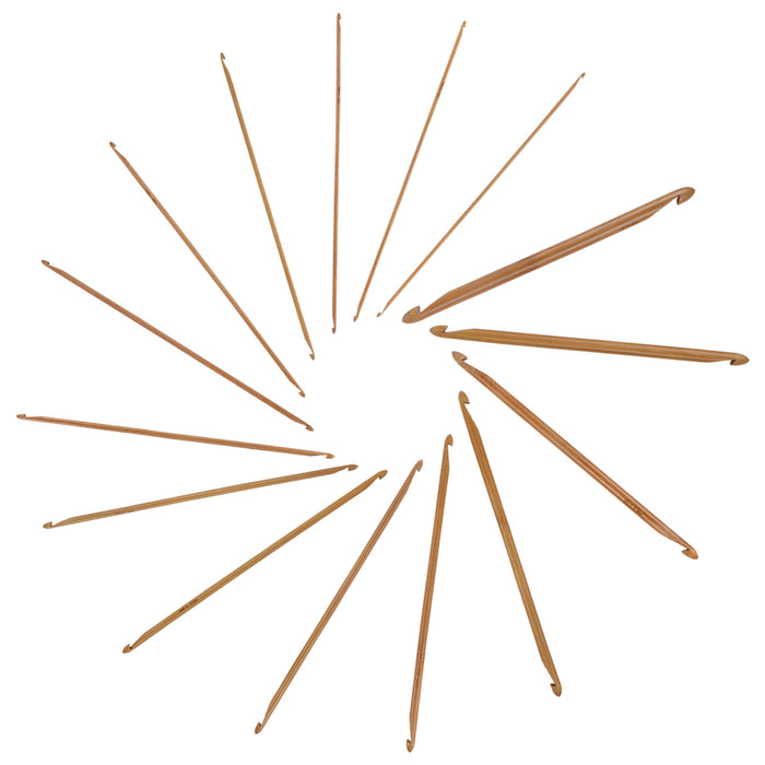 bamboomn Double Ended Bamboo Crochet Hook Set