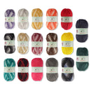 group photo of simply chunky yarn
