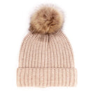 Women's Knitted Pom Pom Slouchy Beanie