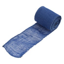 Blue burlap jute ribbon