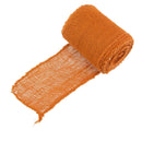 Orange burlap jute ribbon