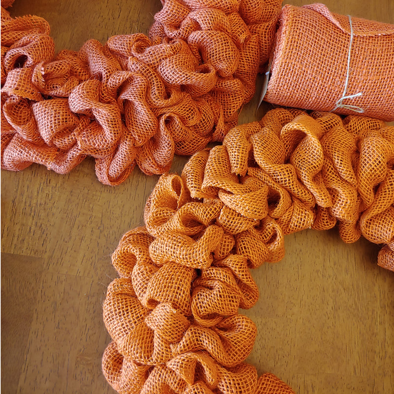 5.5" Inch wide Burlap Fabric Craft Ribbon Roll- 10 Yards - Hemp Jute - 12 Color Options beautiful ruffles