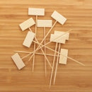 billboard rectangular food marker bamboo picks