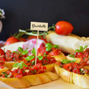 billboard rectangular food marker bamboo picks food