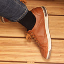 mens black bamboo crew socks in shoes