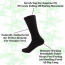 mens black bamboo crew socks information
