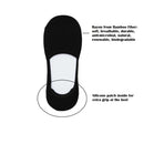 women's black bamboo no show sock