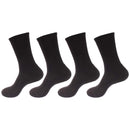 Men's Bamboo Cushioned Crew Socks: 4 Pairs