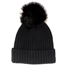 Women's Knitted Pom Pom Slouchy Beanie