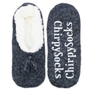 Women's Fancy Yarn Slippers: 1 Pair