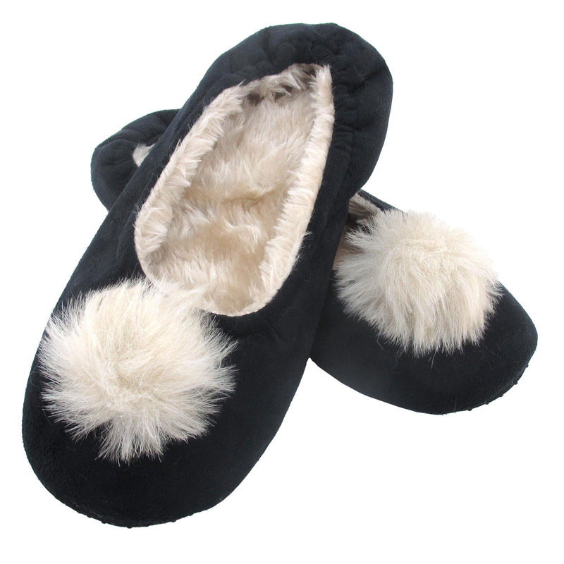 Women's Adult Soft Warm Cozy Fuzzy Rabbit Pompom Comfort Home Slippers Socks, Single Pair