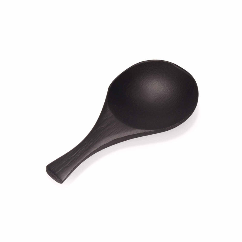 Small Bamboo Round Scoop - 3.5" - Carbonized Brown