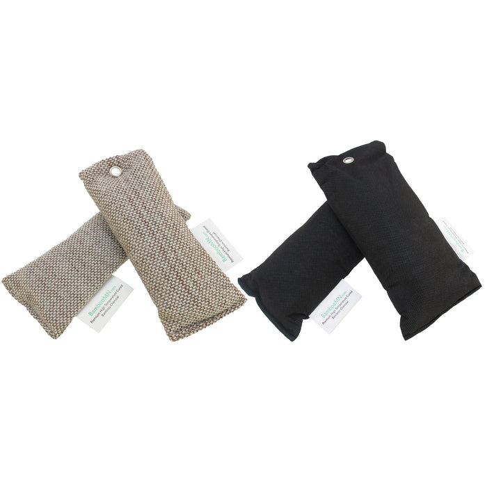 bamboomn Activated Bamboo Charcoal Air Purifying Freshener Odor Absorber Long Bag 250g per pair