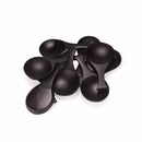 3.5" Carbonized Brown Round Bamboo Scoop