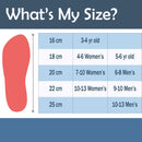 A wide range of sizes are available from toddlers to adults