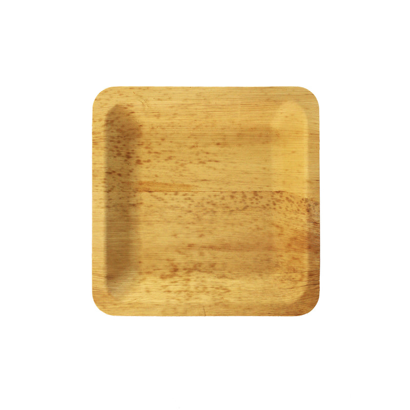 Premium Bamboo Leaf Square Plates - Various Sizes