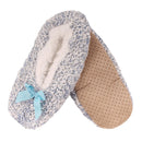 Women's Sequin Non-Slip Lined Furry Slippers: 1 Pair