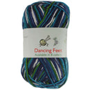blue/white/green yarn