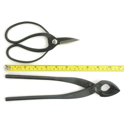 Bonsai Basics Set Concave Cutter and Heavy Duty Shear Dimensions