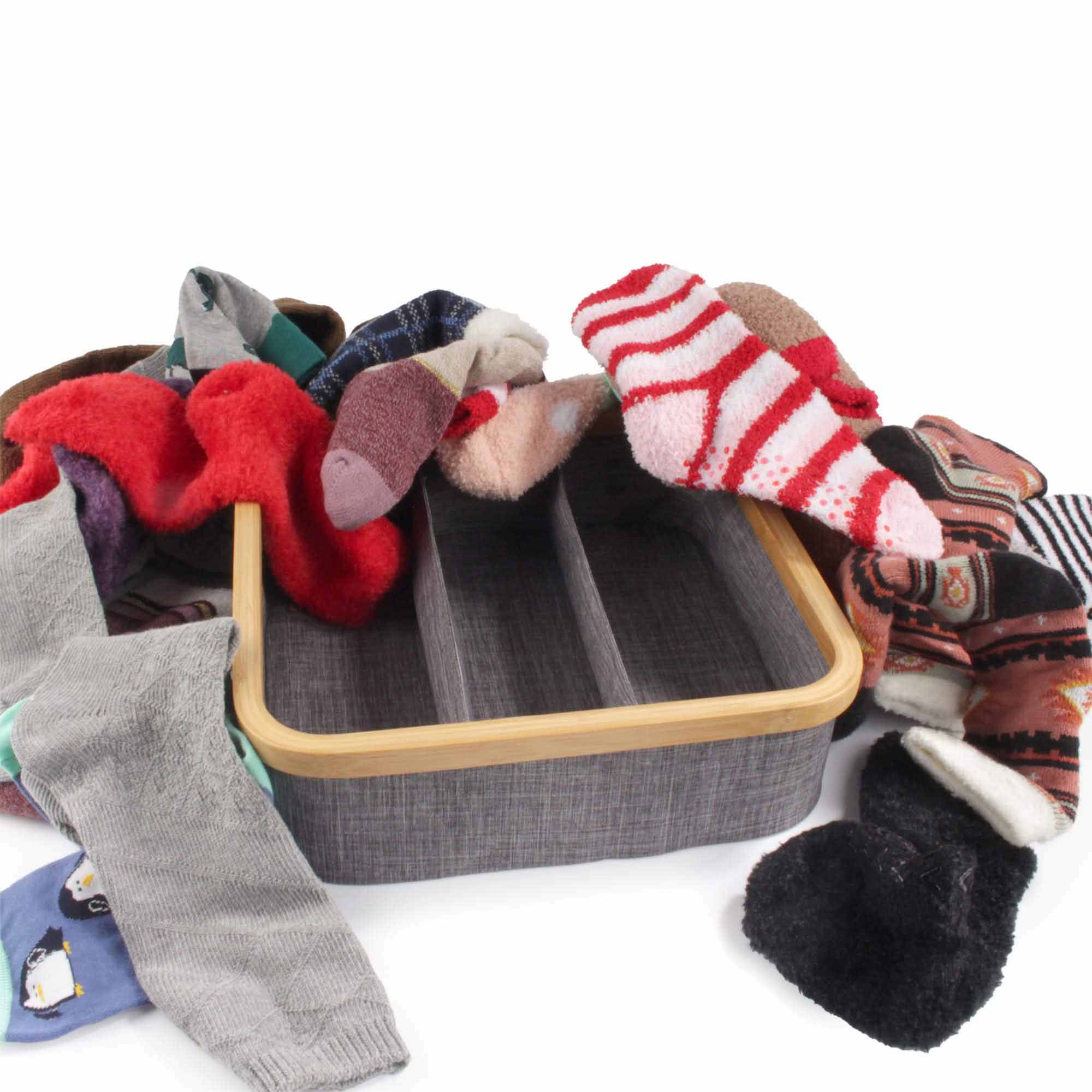 3 Cell Bamboo Dividing Organizer