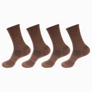 Men's Bamboo Cushioned Crew Socks: 4 Pairs
