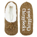 Women's Fancy Yarn Slippers: 1 Pair