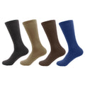 Men's Rayon from Bamboo Fiber Mid-Calf Socks - 4 Pair