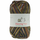 brown/yellow/green yarn