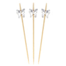Acrylic Butterfly Bamboo Food Picks