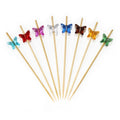 acrylic butterfly theme picks skewers assorted
