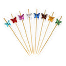 acrylic butterfly theme picks skewers assorted