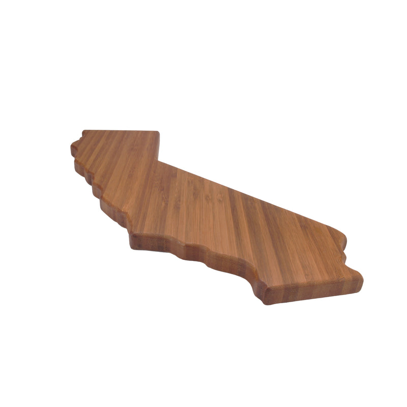california state silhouette bamboo cutting board bottom