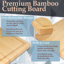 Bamboo Grooved Cutting 16.85" x 11.75" x 0.5"/0.6"