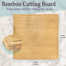 Extra Large Flat/Grooved Bamboo Cutting Board