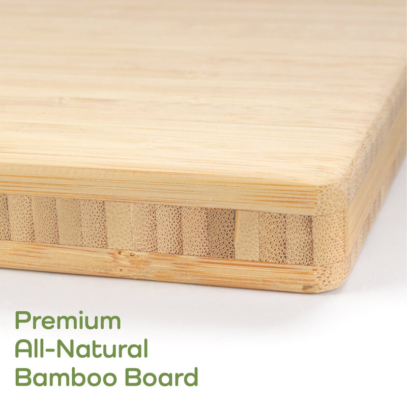 Bamboo Handle Cutting Board w/ Hanging Hole