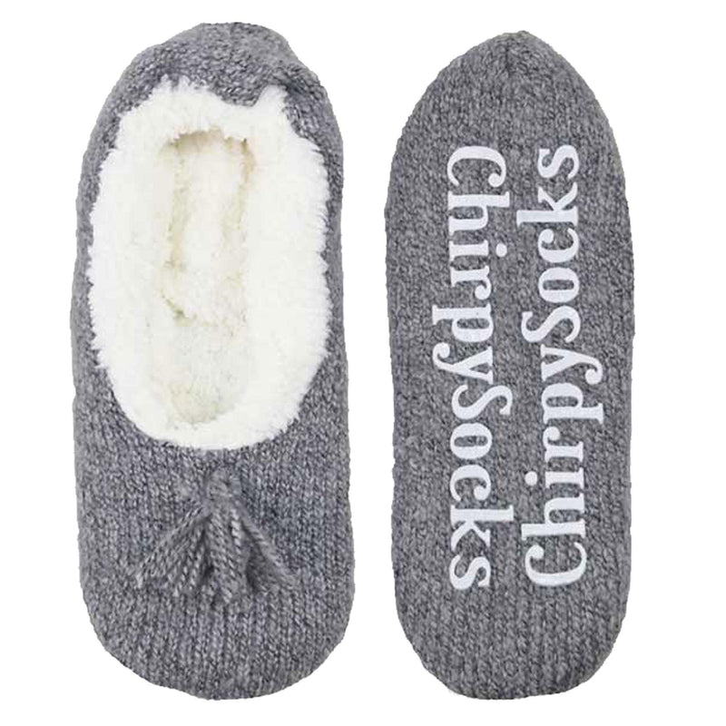 Adult Women's Fuzzy Non-Slip Fancy Yarn Slippers Socks