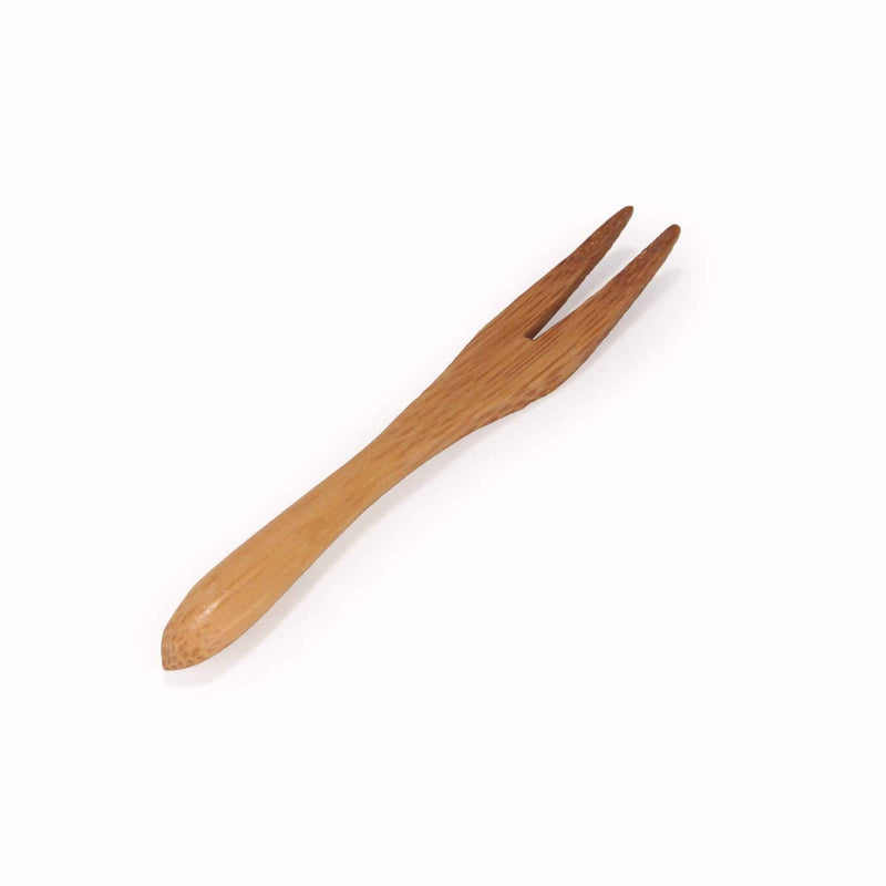 Mini Bamboo Forks - Carbonized Brown - 3.7"