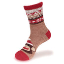 Women's Double Layer Christmas Cozy Fuzzy Cabin Animal Socks - 1 Pair