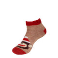 Women's Double Layer Christmas Cozy Fuzzy Cabin Animal Socks - 1 Pair