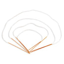 Circular Bamboo Knitting Needles Set: 4 Lengths/Size