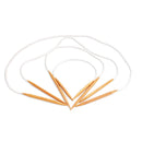 Circular Bamboo Knitting Needles Set: 4 Lengths/Size