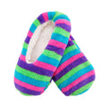 Women's Soft Warm Microfiber Cozy Fuzzy Colorful Non-Slip Slippers, 3 Pairs Single Color
