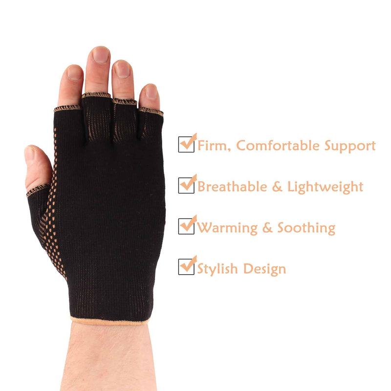 Copper D Compression Gloves
