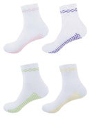 Women's Classic Retro Design Cotton Anklet Quarter Socks