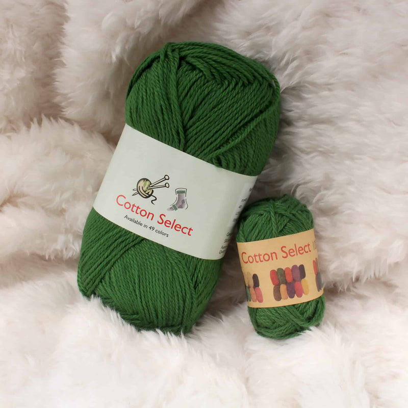Cotton Select Mini Bonbons are smaller versions of our popular Cotton Select Yarn. Great if you want a splash of different colors with a reliable yarn, or if you are just testing it out for the first time.